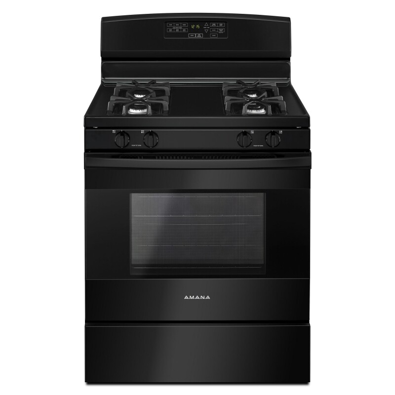 Amana 30" Gas Range with Self-Clean Option Black AGR6603SFB Picture 1