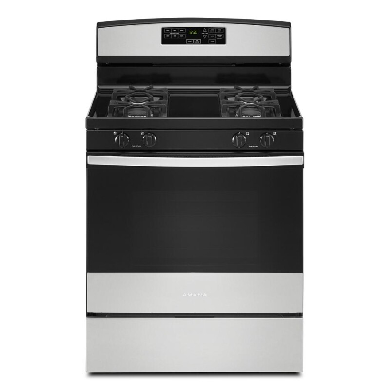 Amana 30-inch Gas Range with Self-Clean Option Stainless Steel AGR6603SMS Picture 1