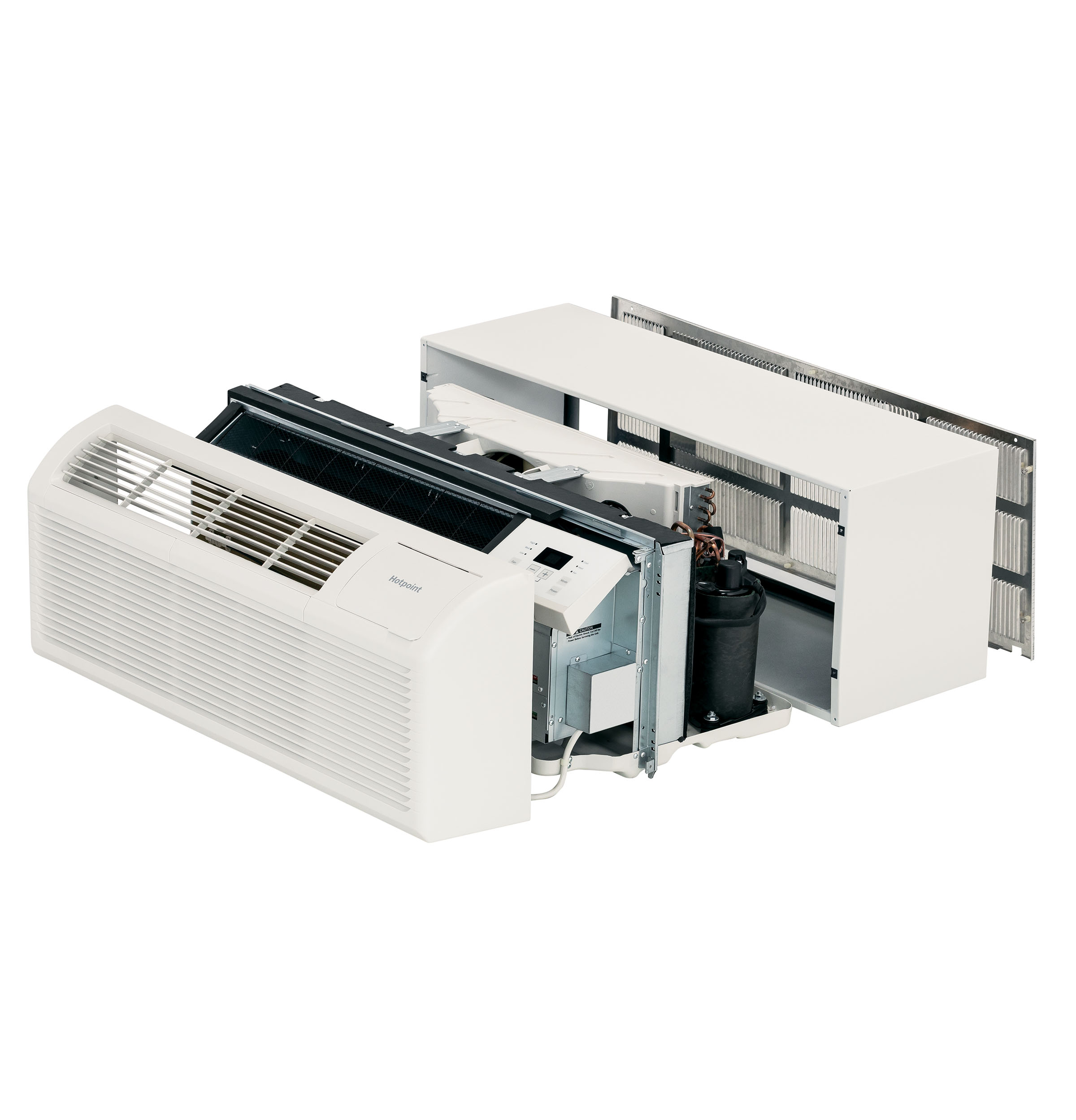 Hotpoint® PTAC Heat Pump Unit with Electric Heat Backup 9,000 BTU, 230/208V, 15amp AH12H09D2B