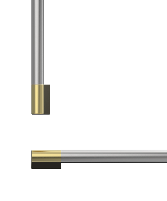 Professional Round Flush Handle Kit for Integrated Refrigerator Freezer, 24" AHP3RD2484WBA