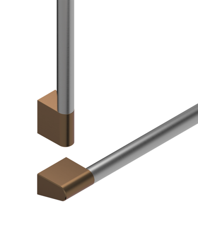 Professional Round Flush Handle Kit for Integrated Refrigerator Freezer, 24" AHP3RD2484WDC