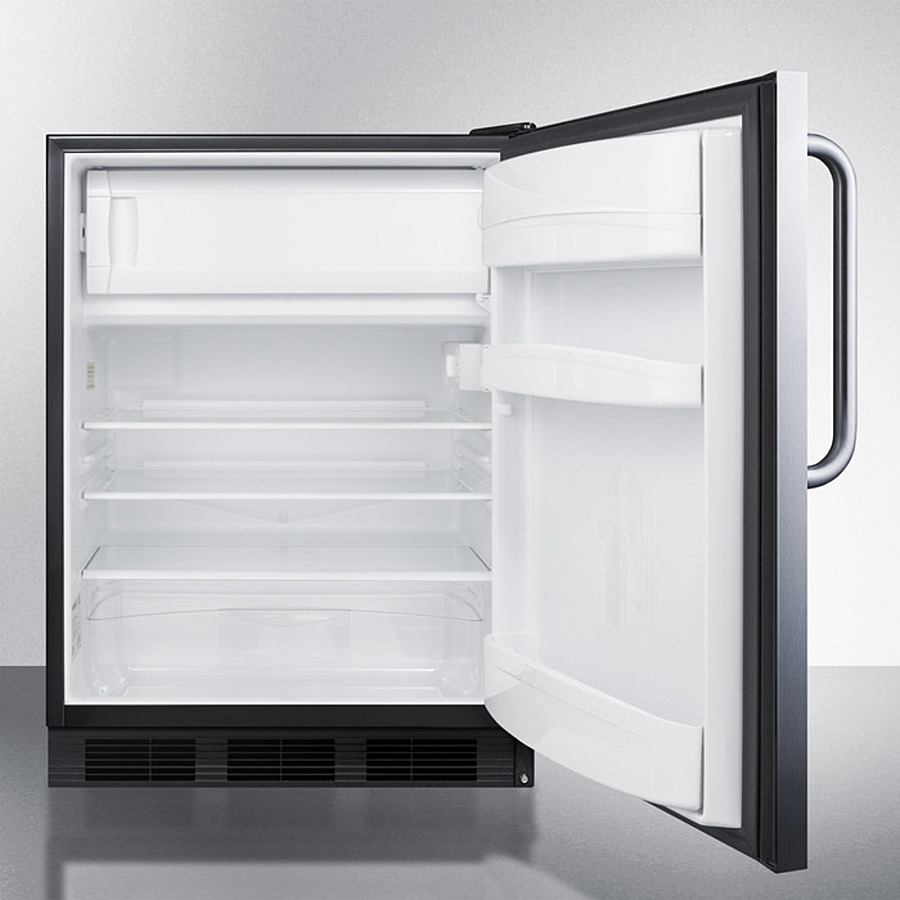 24" Wide Built-In Refrigerator-Freezer, ADA Compliant AL652BKBISSTB