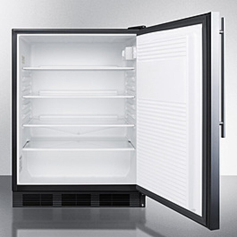 24" Wide All-Refrigerator, ADA Compliant AL752BKSSHV