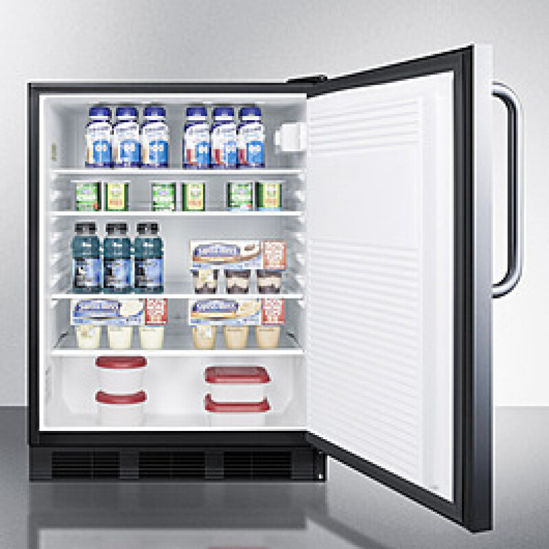 24" Wide All-Refrigerator, ADA Compliant AL752BKSSTB