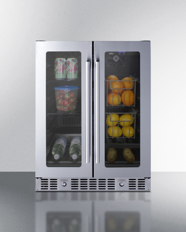 24" Built-In Dual-Zone Produce Refrigerator, ADA Compliant ALFD24WBVCSSPANTRY