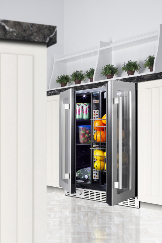 24" Built-In Dual-Zone Produce Refrigerator, ADA Compliant ALFD24WBVCSSPANTRY