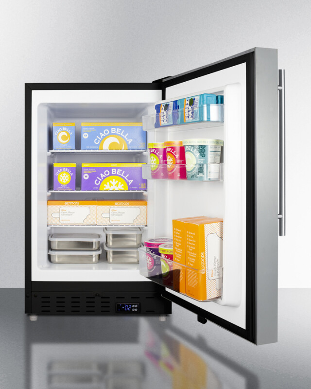 21" Wide Built-In All-Freezer, ADA Compliant ALFZ37BSSHV
