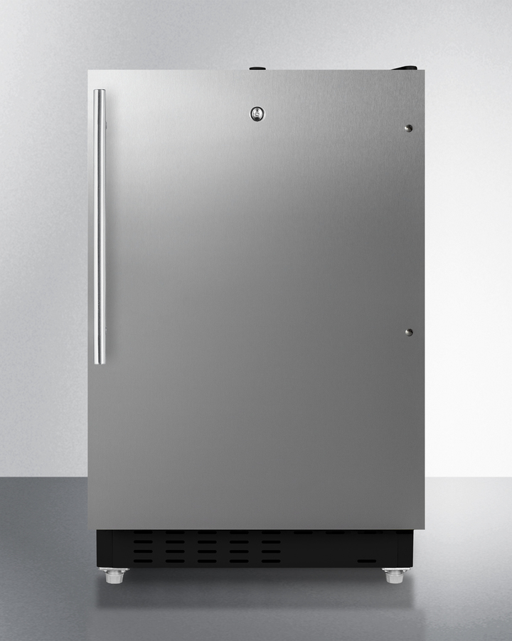 21" Wide Built-in Refrigerator-Freezer, ADA Compliant ALRF49BSSHV
