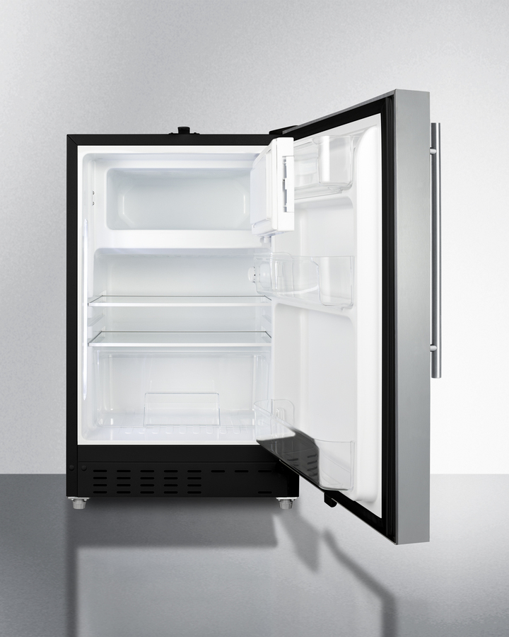 21" Wide Built-in Refrigerator-Freezer, ADA Compliant ALRF49BSSHV
