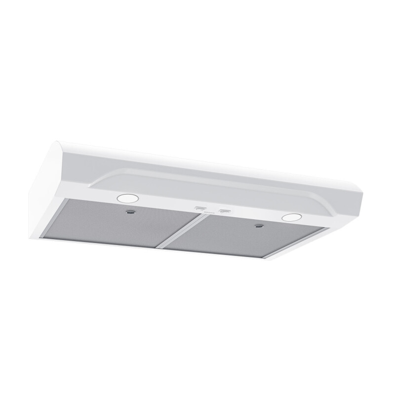 Broan Alta 30Inch 350 MAX Blower CFM 1.5 Sones White Range Hood Stainless Steel ALT1303WW Picture 1