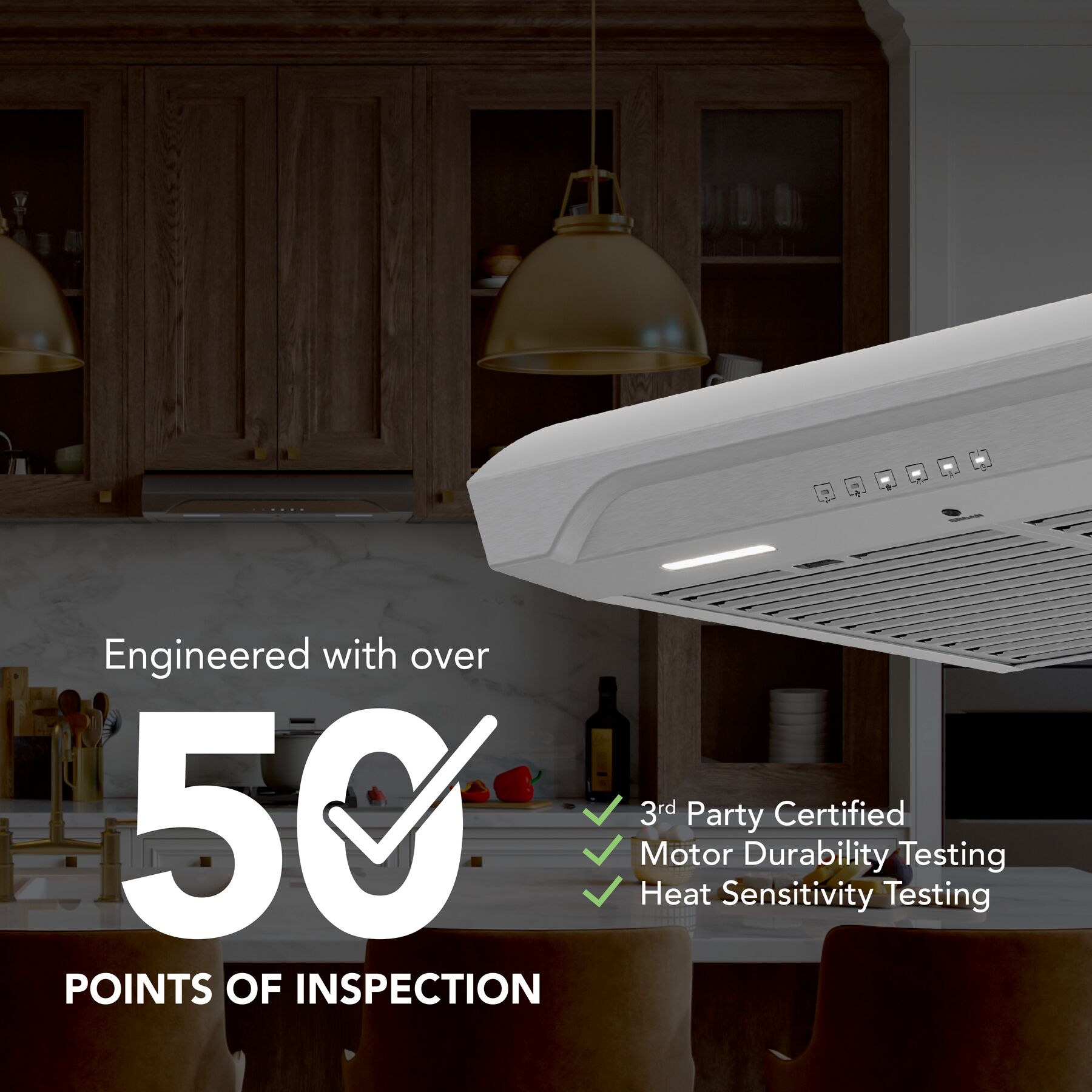 Alta 30Inch 640 MAX Blower CFM 0.8 Sones Range Hood ALT4306SS