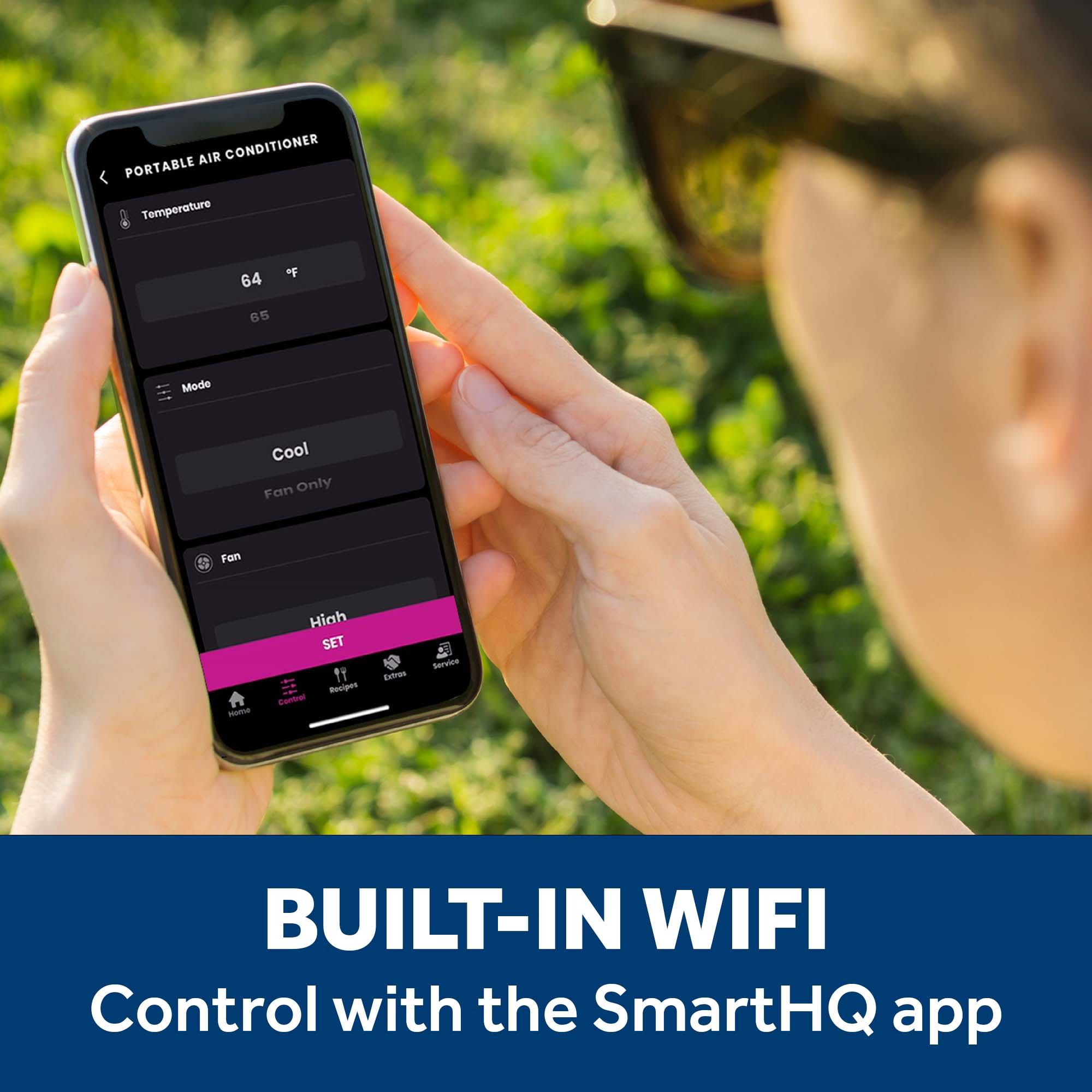 10,000 BTU Class Smart Heat/Cool Portable Air Conditioner for Medium Rooms up to 450 sq ft. (10,300 BTU DOE) APLH10WWF