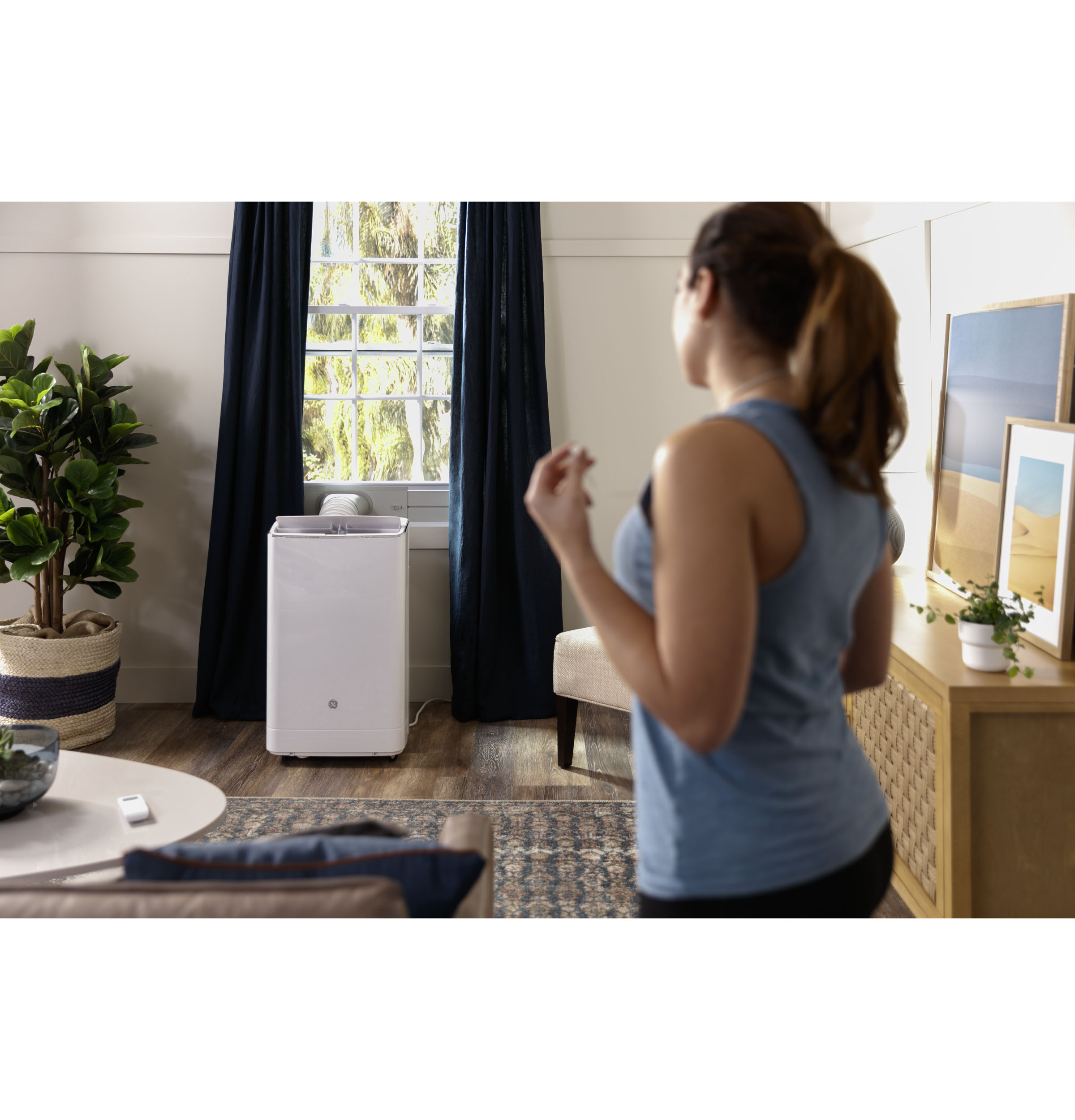 9,850 BTU SACC Smart Portable Air Conditioner for Medium Rooms up to 550 sq ft. (14,000 BTU ASHRAE) APWA14YBMW