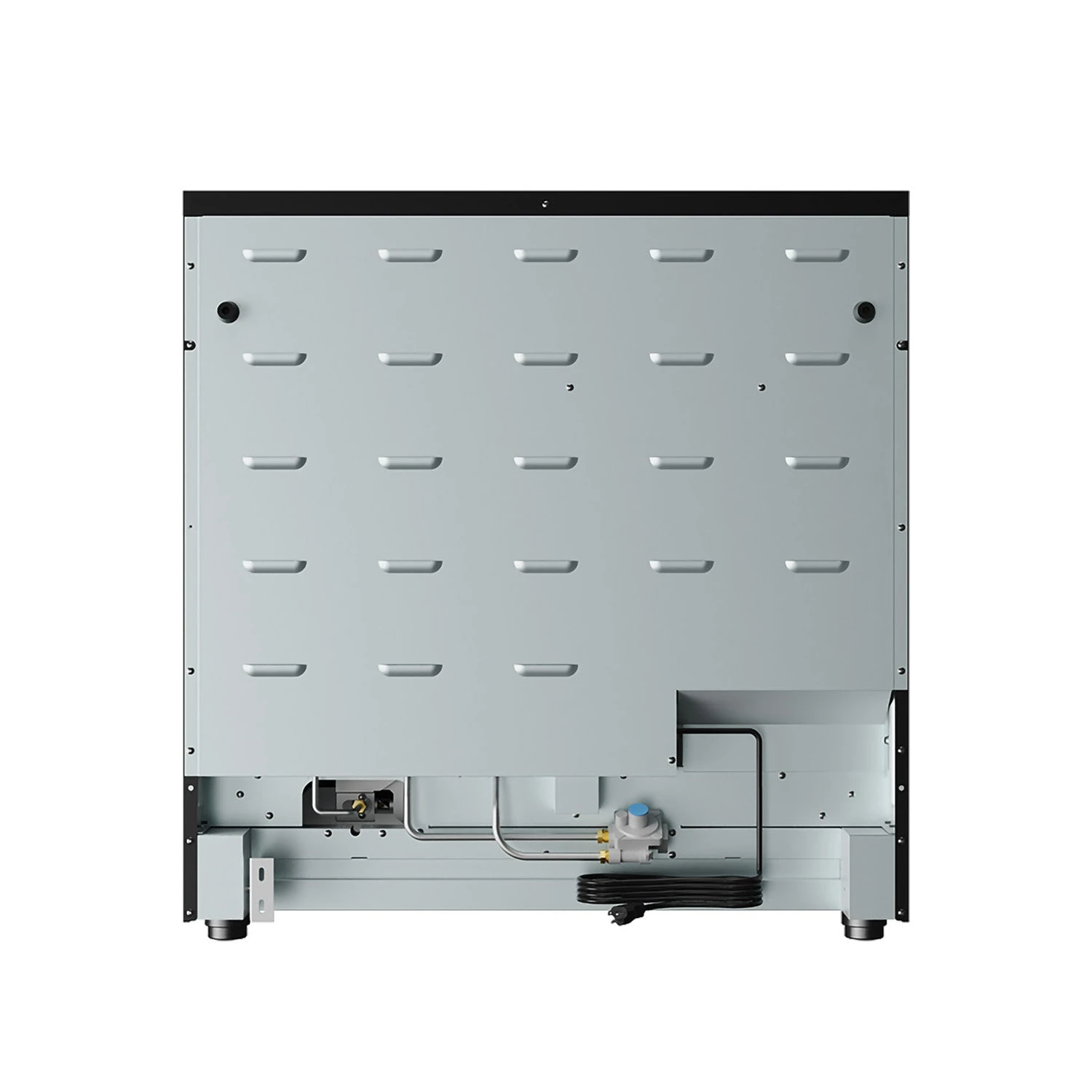 36 Inch Gas Range In Matte Black Contemporary Professional ARG36B