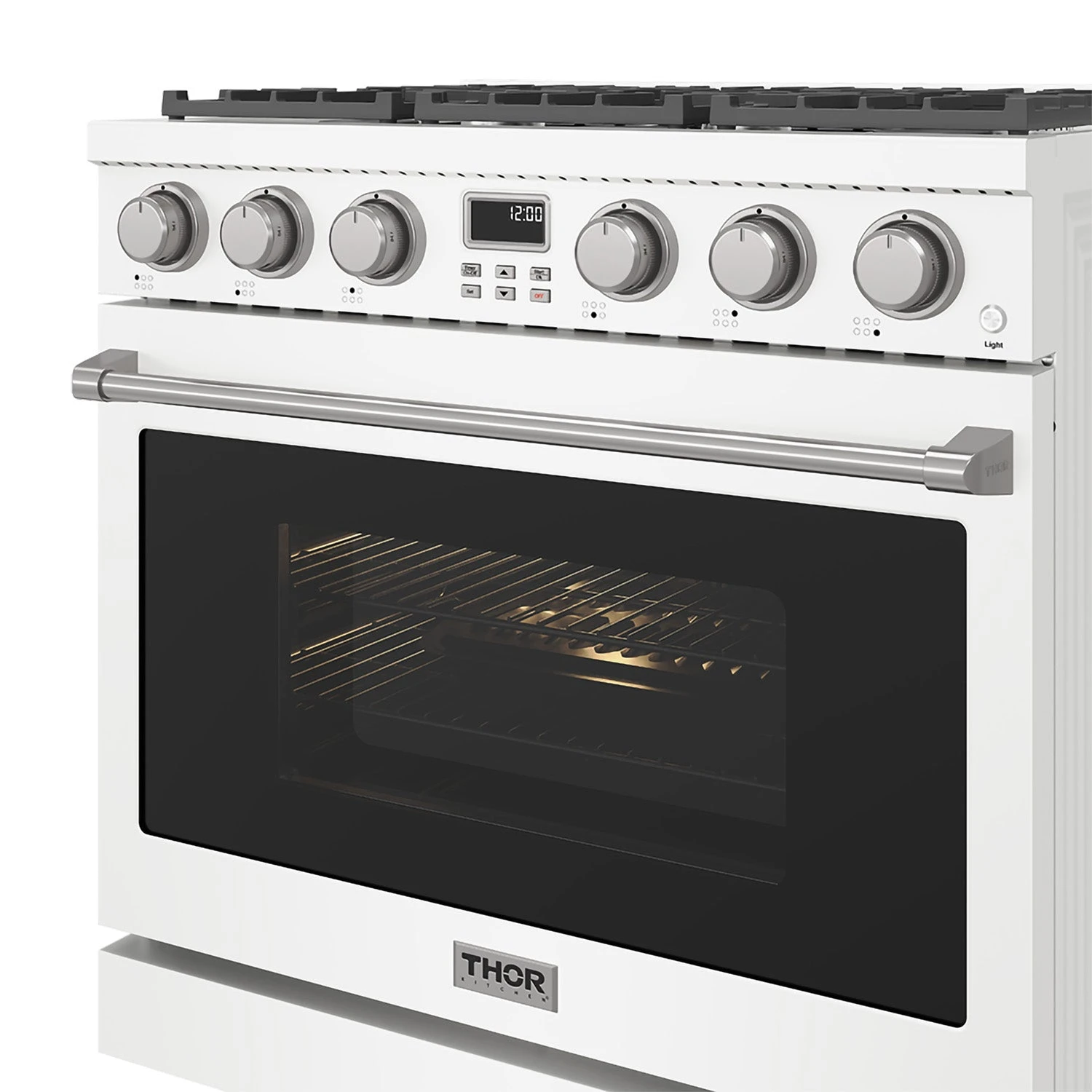 36 Inch Liquid Propane Range In White Contemporary Professional ARG36WLP