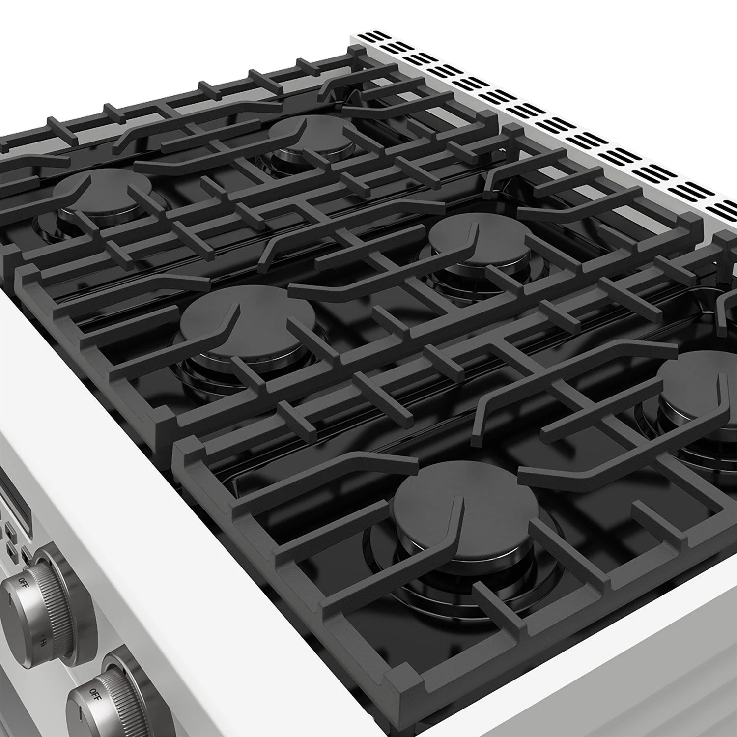 36 Inch Liquid Propane Range In White Contemporary Professional ARG36WLP
