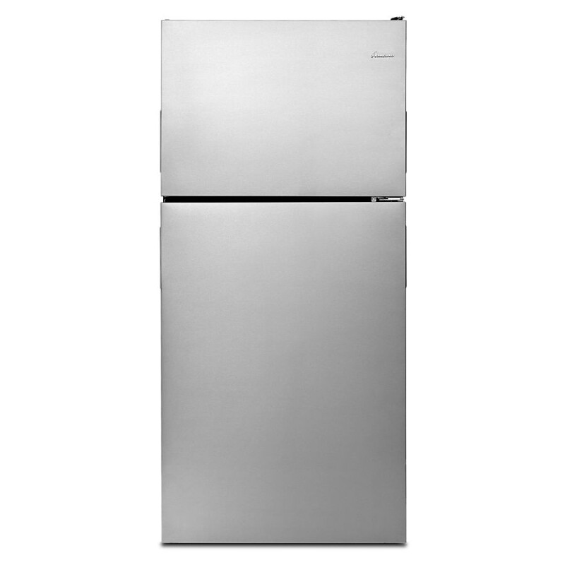 Amana Amana® Top-Freezer Refrigerator with Glass Shelves Stainless Steel ART318FFDS Picture 1