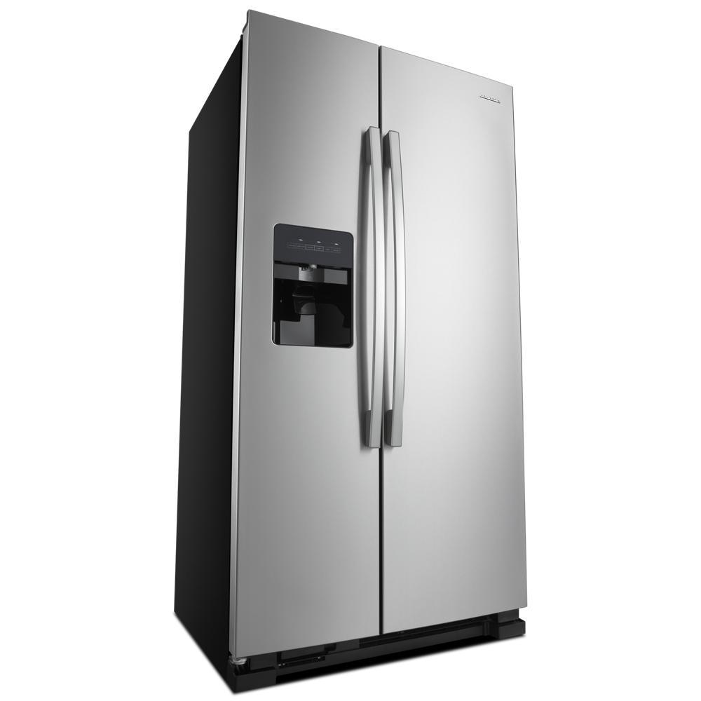 Amana 33-inch Side-by-Side Refrigerator with Dual Pad External Ice and Water Dispenser Fingerprint-Resistant Stainless Finish ASI2175GRS Picture 1