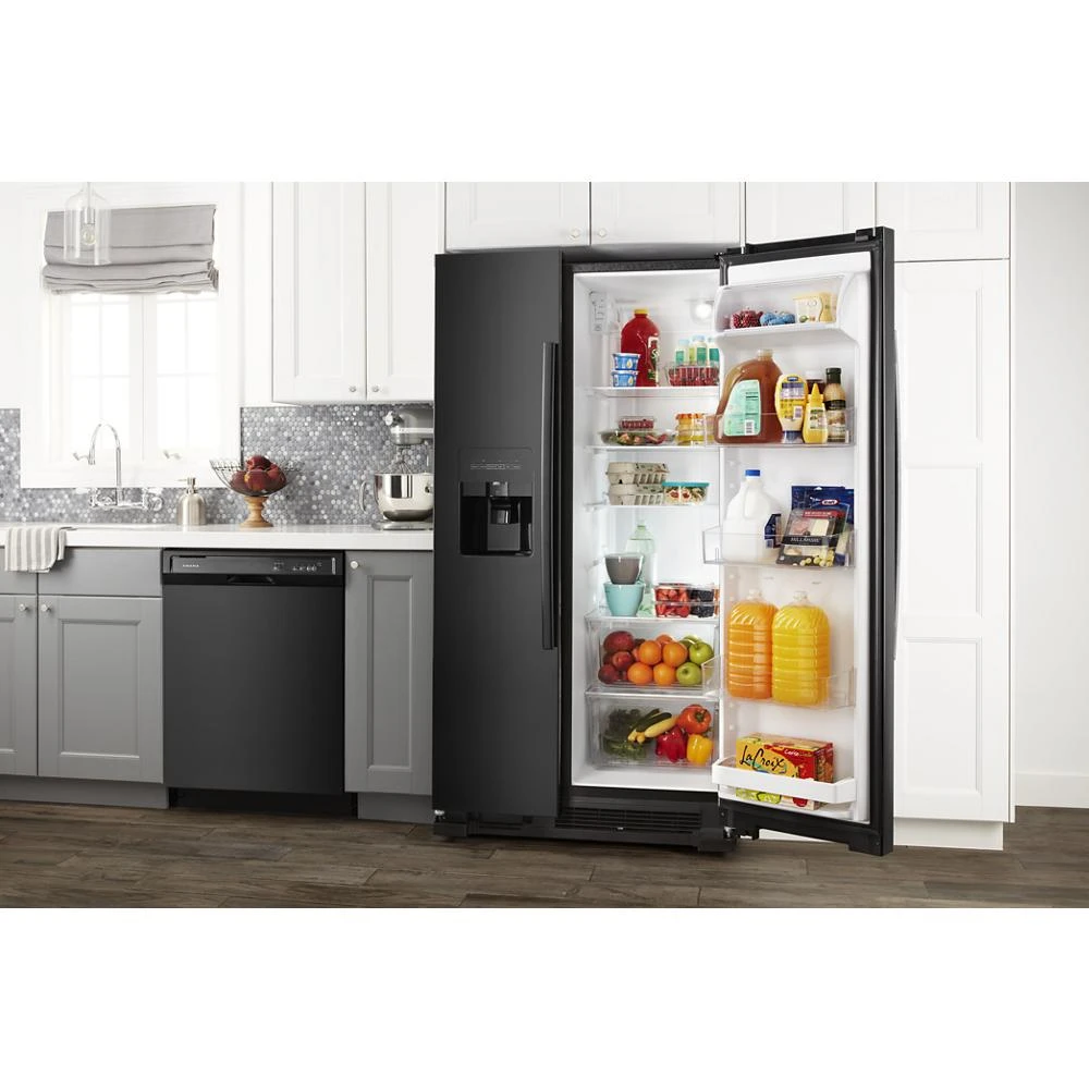 36" Side-by-Side Refrigerator with Dual Pad External Ice and Water Dispenser ASI2575GRB