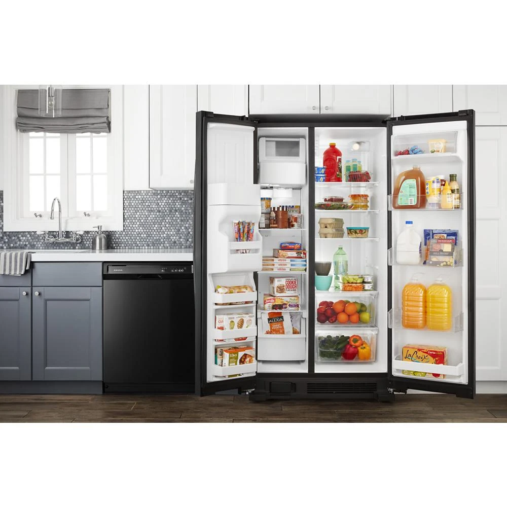 36" Side-by-Side Refrigerator with Dual Pad External Ice and Water Dispenser ASI2575GRB