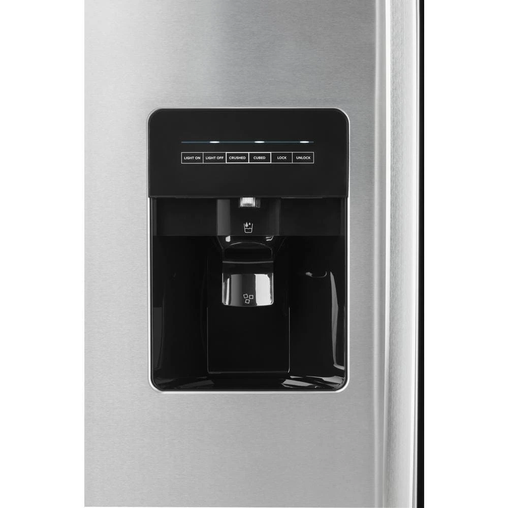 36-inch Side-by-Side Refrigerator with Dual Pad External Ice and Water Dispenser ASI2575GRS