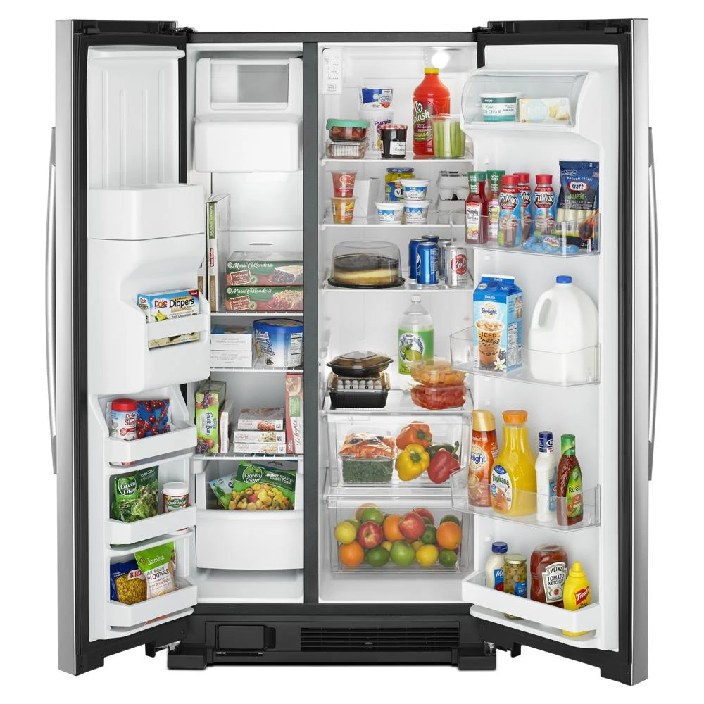 36-inch Side-by-Side Refrigerator with Dual Pad External Ice and Water Dispenser ASI2575GRS