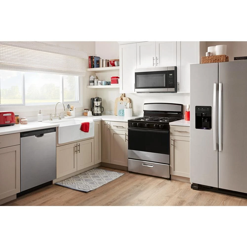 36-inch Side-by-Side Refrigerator with Dual Pad External Ice and Water Dispenser ASI2575GRS