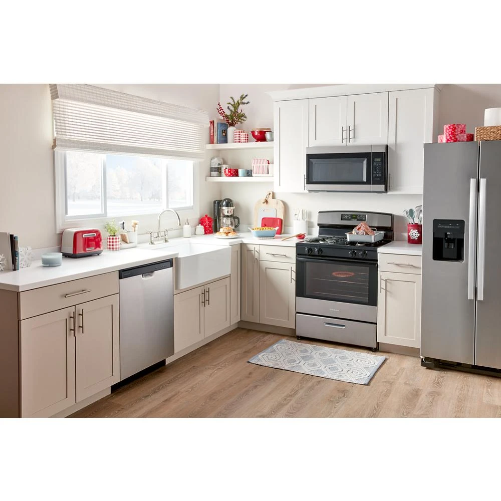 36-inch Side-by-Side Refrigerator with Dual Pad External Ice and Water Dispenser ASI2575GRS