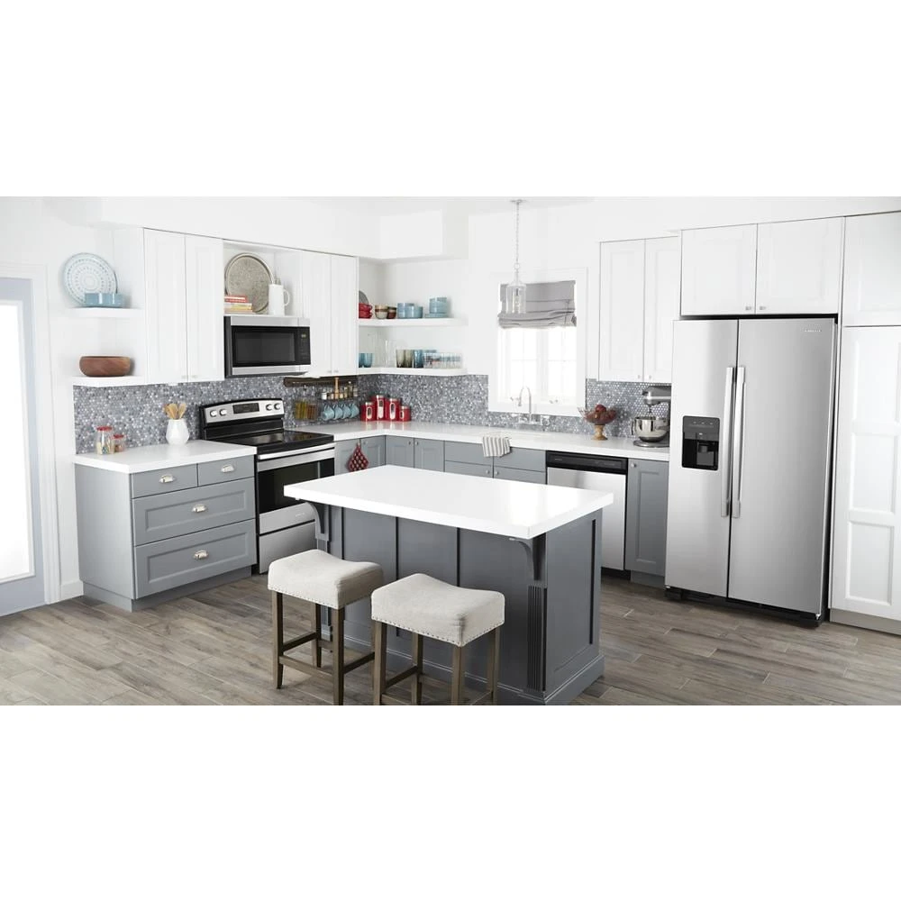 36-inch Side-by-Side Refrigerator with Dual Pad External Ice and Water Dispenser ASI2575GRS