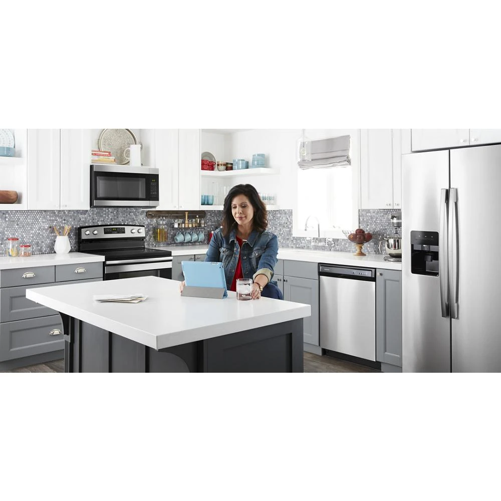 36-inch Side-by-Side Refrigerator with Dual Pad External Ice and Water Dispenser ASI2575GRS