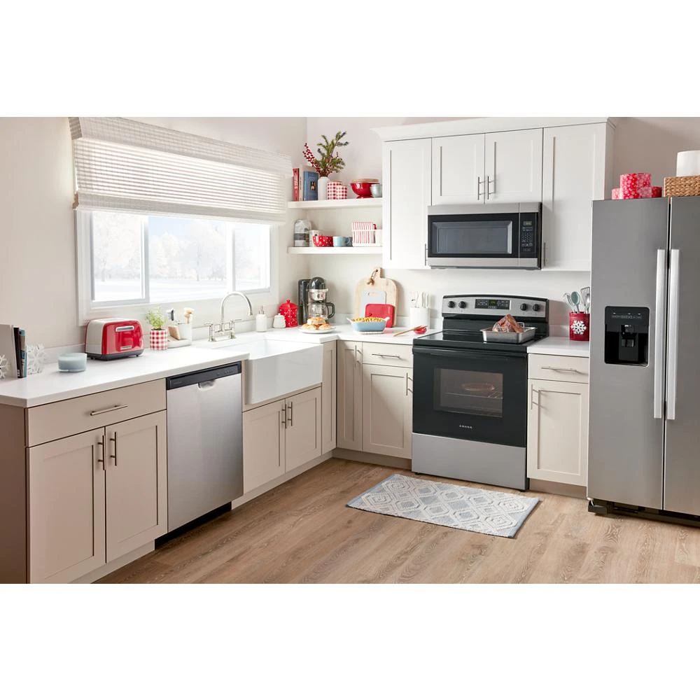 36-inch Side-by-Side Refrigerator with Dual Pad External Ice and Water Dispenser ASI2575GRS