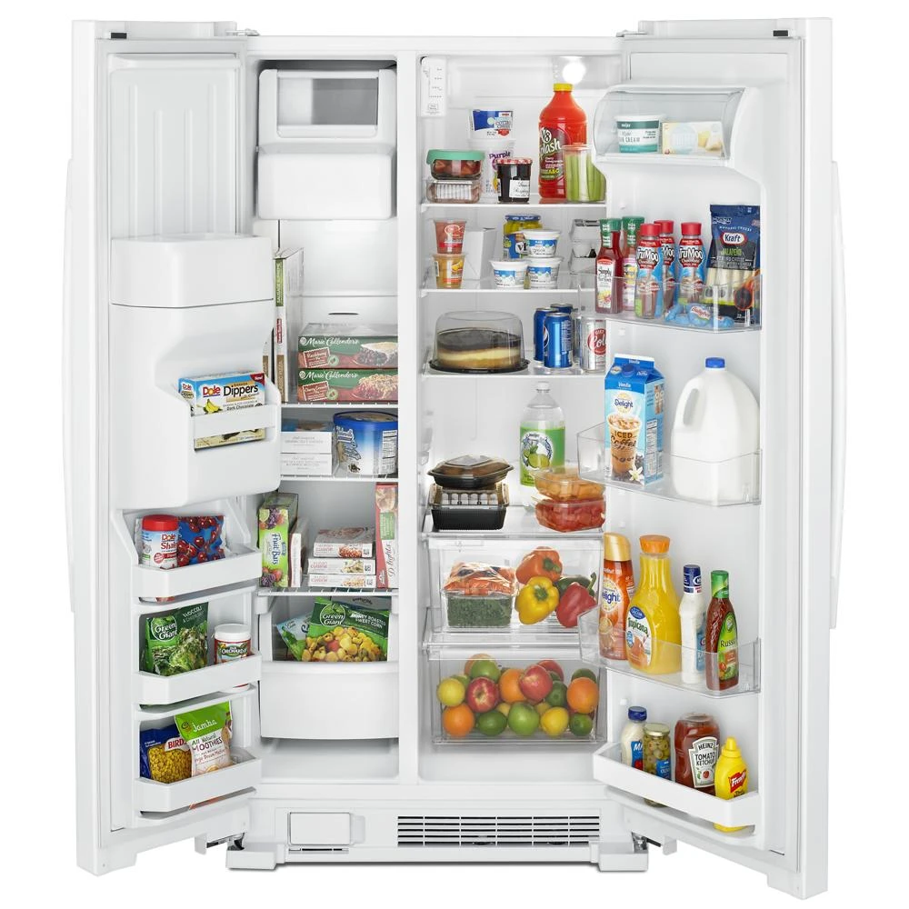 36-inch Side-by-Side Refrigerator with Dual Pad External Ice and Water Dispenser ASI2575GRW