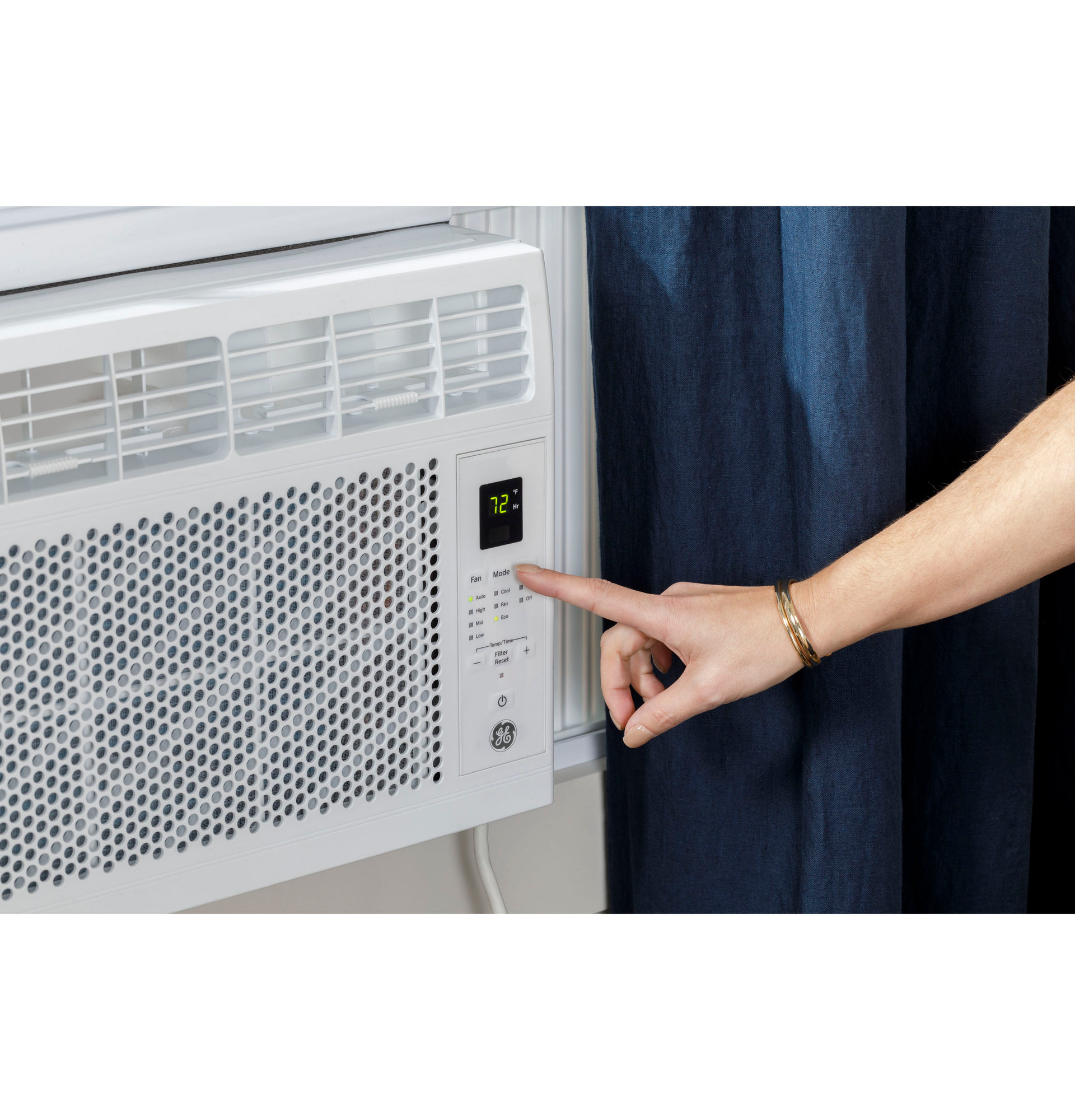 GE® 6,000 BTU Electronic Window Air Conditioner for Small Rooms up to 250 sq ft. AWCS06BWB
