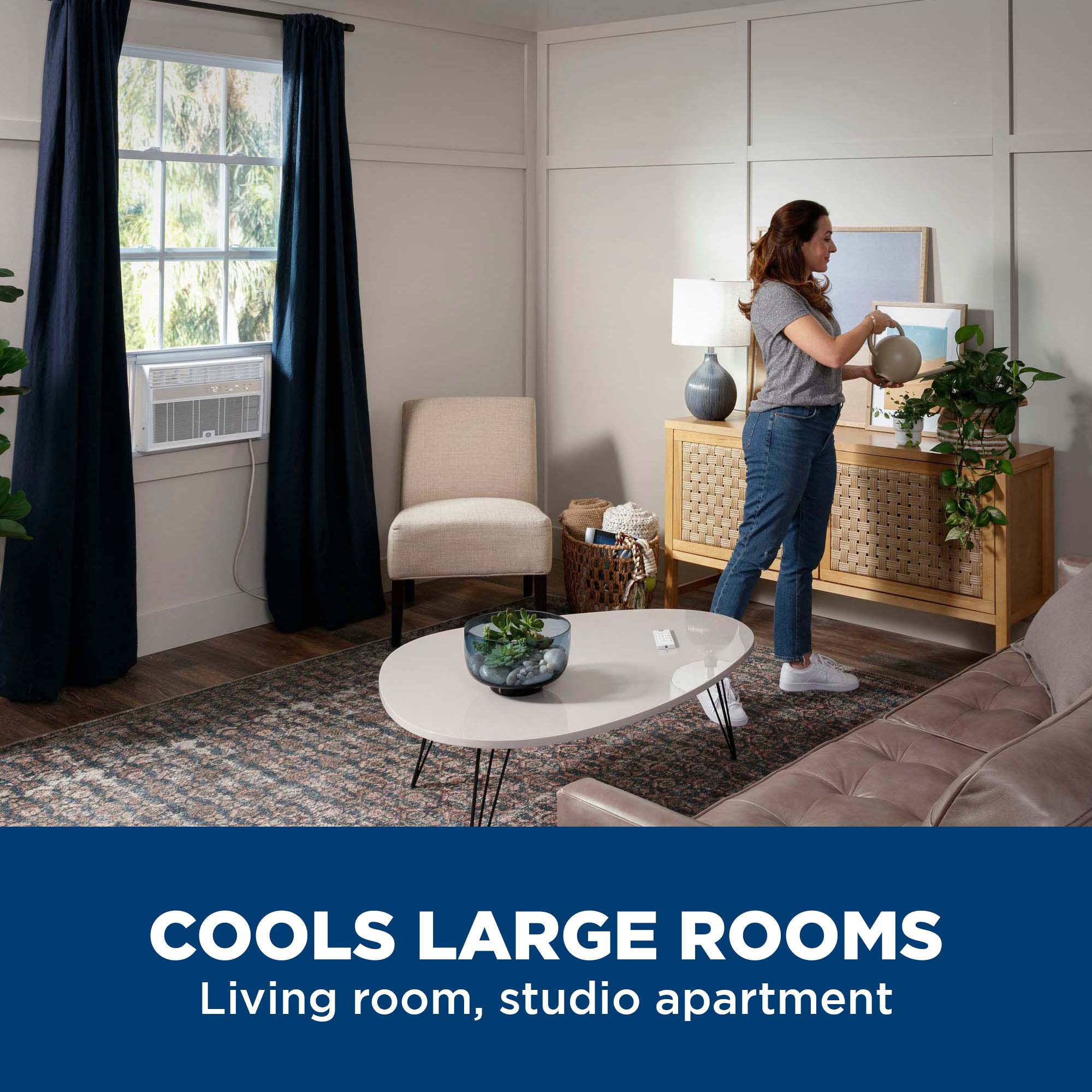 12,000 BTU Smart Electronic Window Air Conditioner for Large Rooms up to 550 sq. ft. AWCS12WWF