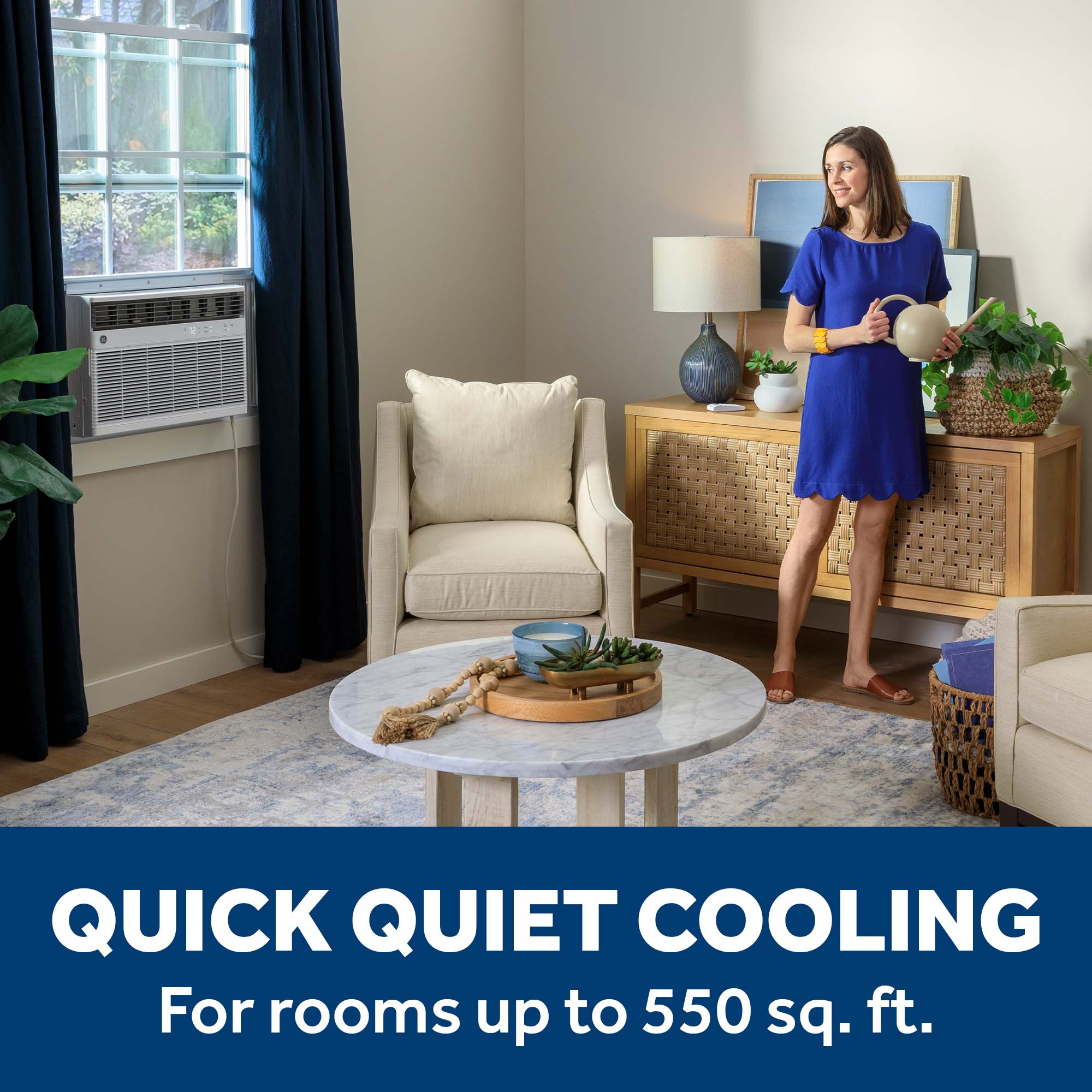 12,000 BTU Smart Heat/Cool Electronic Window Air Conditioner for Large Rooms up to 550 sq. ft. AWGH12WWF