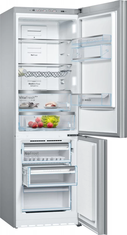 800 Series Free-standing fridge-freezer with freezer at bottom, glass door 23.5'' B10CB81NVB