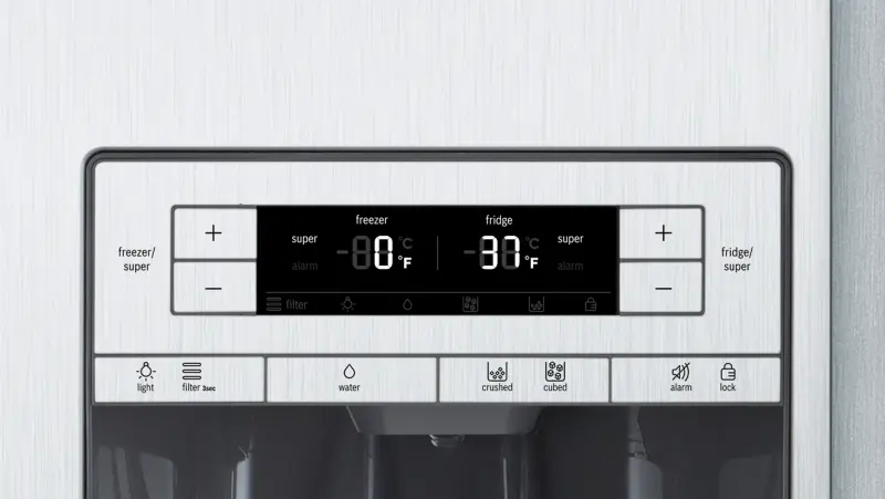 300 Series Freestanding Counter-Depth Side-by-Side Refrigerator 36" Easy clean B20CS30SNS