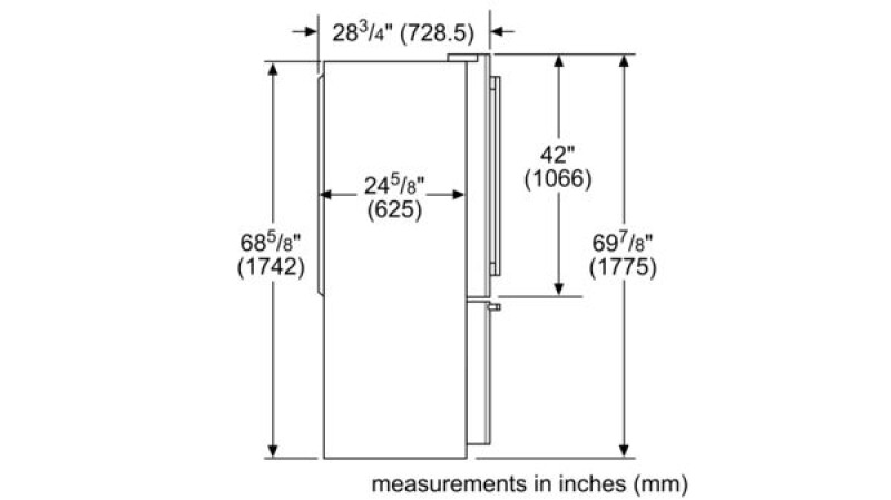 800 Series French Door Bottom Mount Refrigerator36'' B21CT80SNS