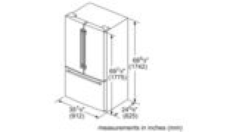 800 Series French Door Bottom Mount Refrigerator36'' B21CT80SNS