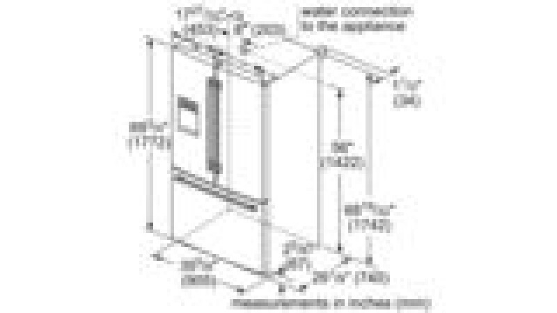 French Door Bottom freezer, 3 doors B26FT80SNS