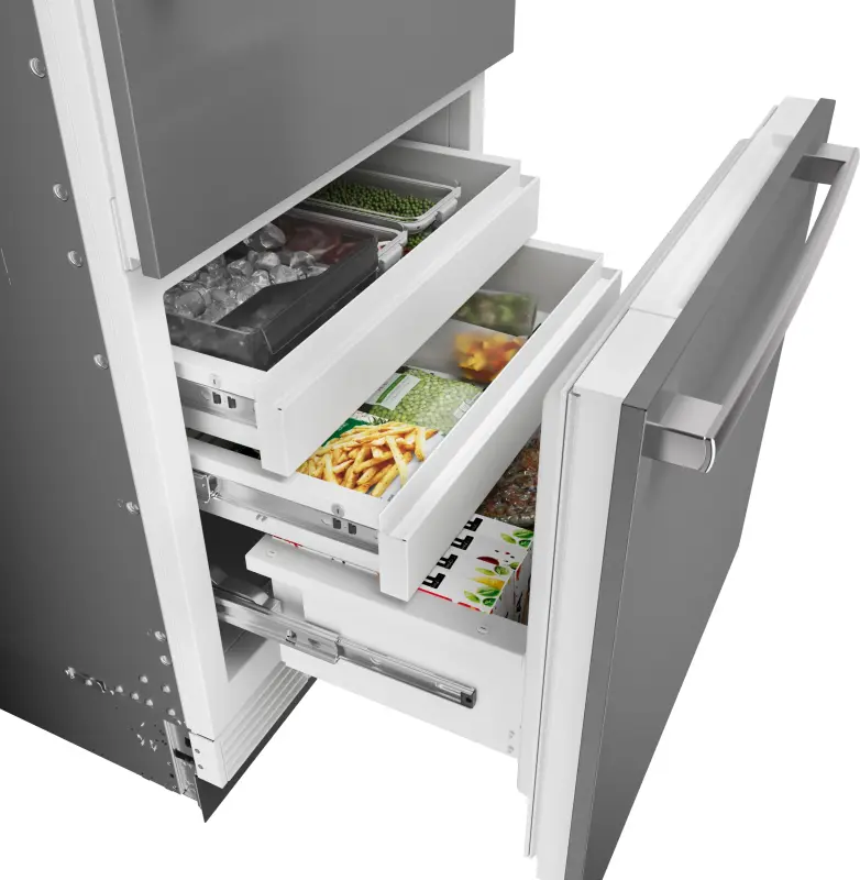 Benchmark™ Built-in Bottom Freezer Refrigerator 30'' Softclose® Flat Hinge B30BB130SS