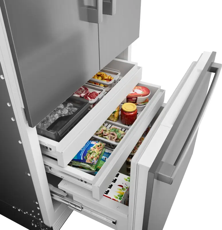Benchmark™ Built-in Bottom Freezer Refrigerator 36'' Softclose® Flat Hinge B36BT130NS