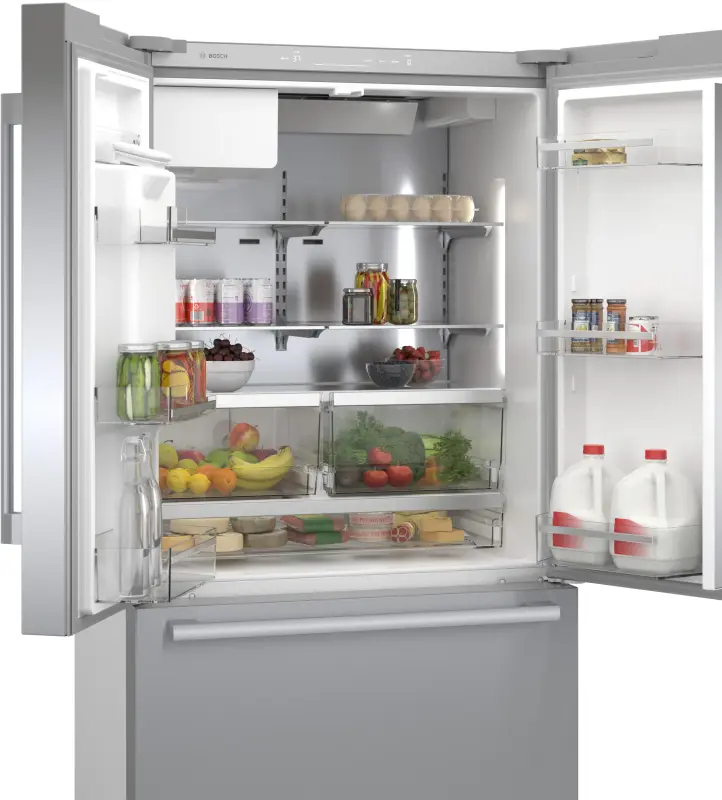 500 Series French Door Bottom Mount Refrigerator 36'' Easy clean B36CD50SNS