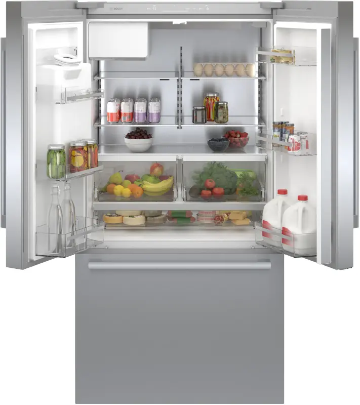 500 Series French Door Bottom Mount Refrigerator 36'' Easy clean B36CD50SNS