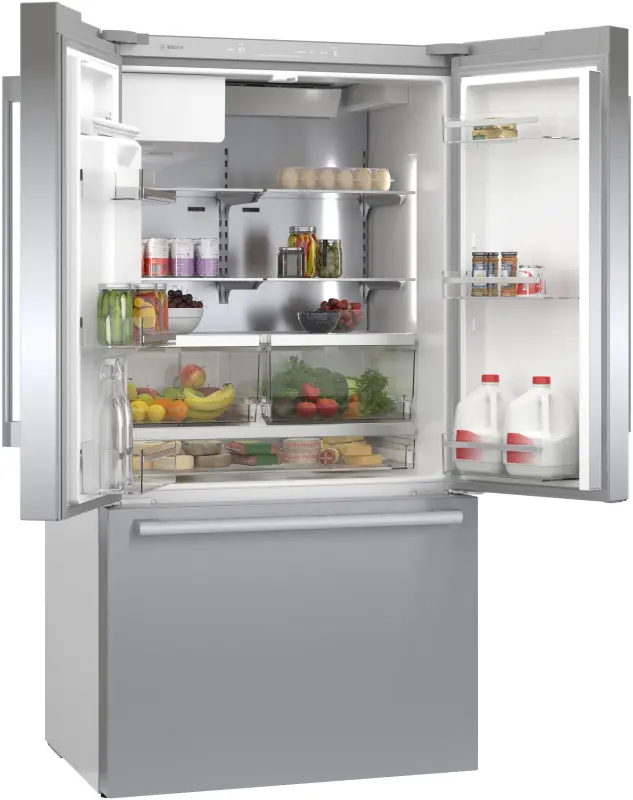 500 Series French Door Bottom Mount Refrigerator 36'' Easy clean B36CD50SNS