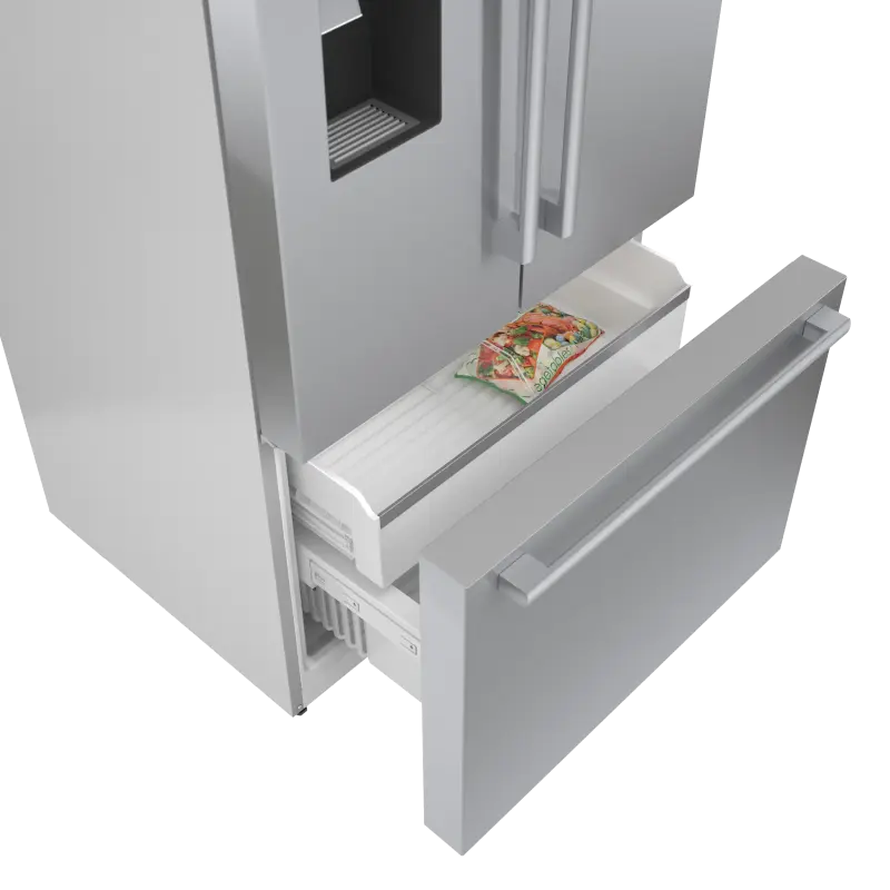 500 Series French Door Bottom Mount Refrigerator 36'' Easy clean B36CD50SNS