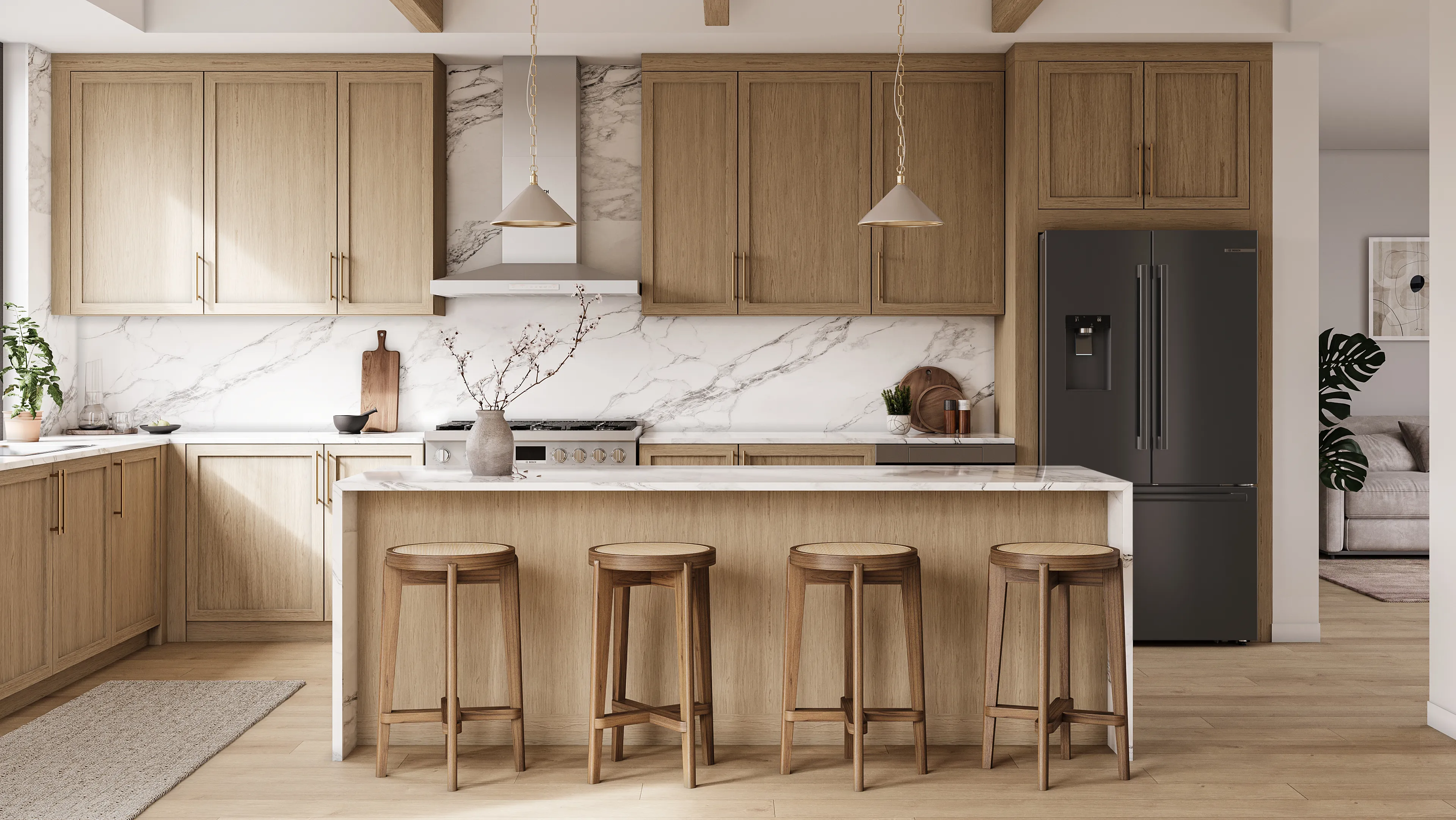 500 Series French Door Bottom Mount Refrigerator 36'' B36CD52SNB