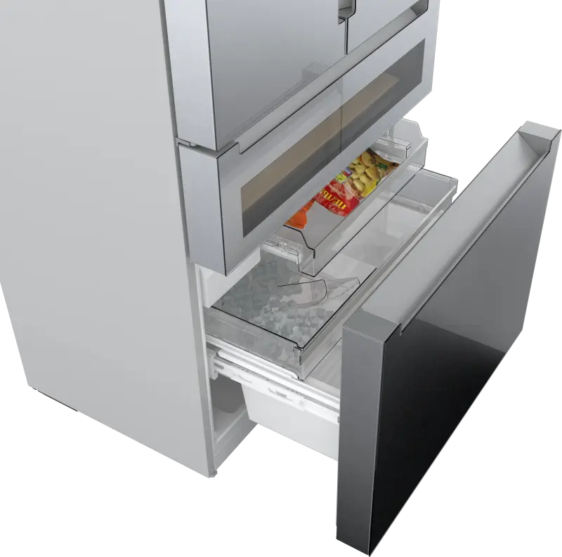 800 Series French Door Bottom Mount Refrigerator, Glass door 36'' B36CL81ENG