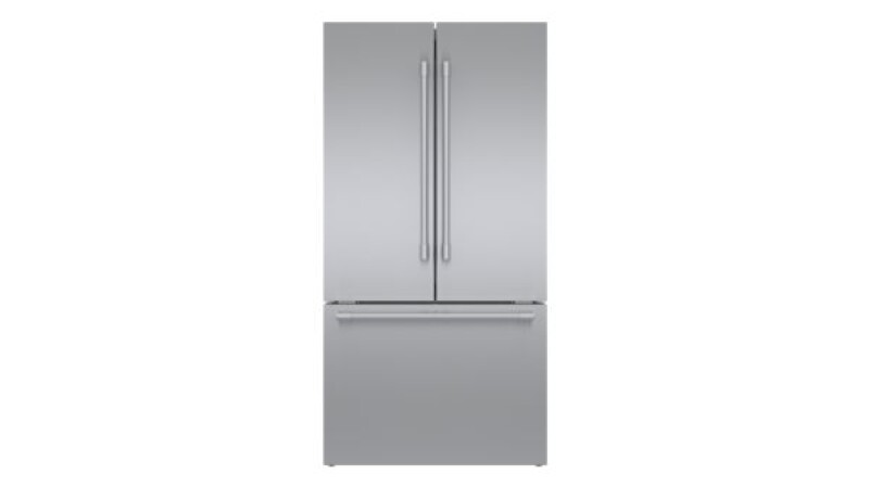 Bosch 800 Series French Door Bottom Mount Refrigerator36'' Stainless steel (with anti-fingerprint) B36CT81SNS Picture 1
