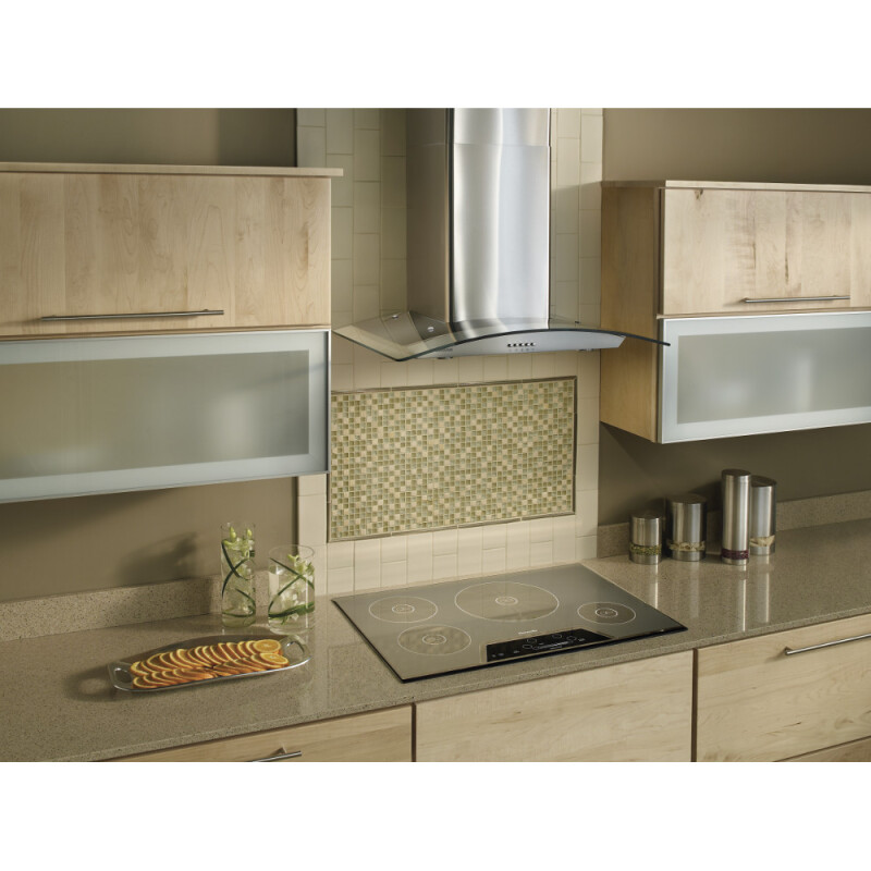 Broan 30-Inch Arched Glass Wall Mount Chimney Range Hood w/ Light Stainless Steel B5630SS Picture 1